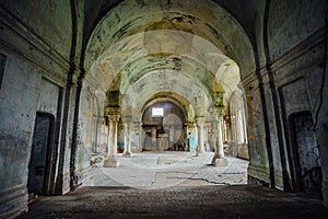 Interior of abandoned church