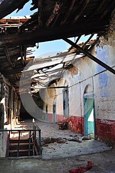 Interior of an abandoned house