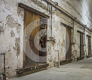 Interior of an abandoned prison