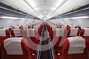 Interior of the airplane