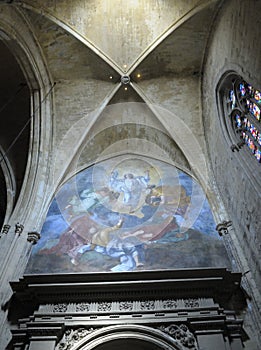 Interior of Aix Cathedral, Aix-en-Provence
