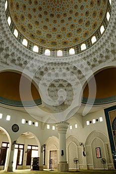 Interior of Al-Bukhari Mosque in Kedah