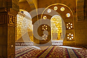 Interior of Al Mustafa mosque, Sinai, Egypt