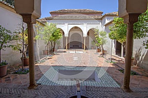 Interior of the Alcazaba of Malaga, Spain