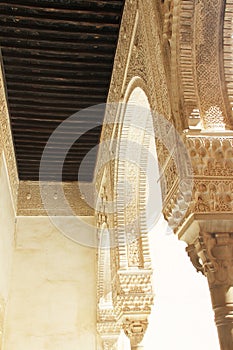 Interior of Alhambra Palace, Granada, Spain
