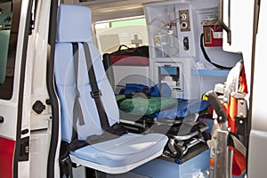 Interior ambulance