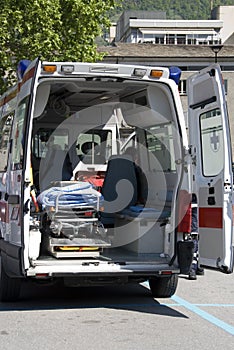 Interior ambulance