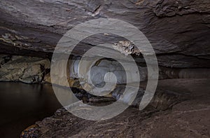 Interior of the Angelica cave, showing the Hall of the lovers, in Goias, Brazil.