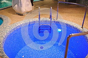 interior of the aqua-zone in a spa salon, swimming pool