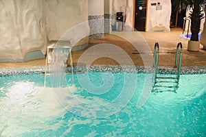 interior of the aqua-zone in a spa salon, swimming pools