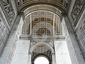 Interior of the Arc de Triomphe, Paris