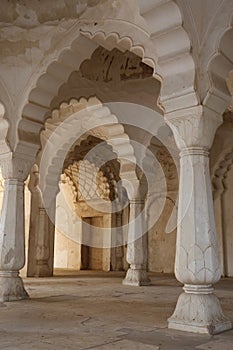 Interior Arches, Bini-ka Maqbaba Mausoleum, Aurangabad, Maharashtra, India