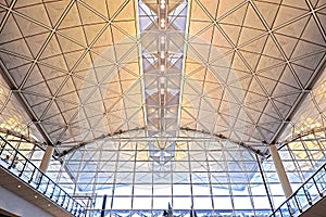 Interior architecture design of Hong Kong international airport