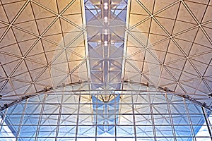 Interior architecture design of Hong Kong international airport