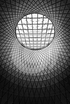 Interior architecture at the Fulton Center, in the Financial District, Manhattan, New York City photo