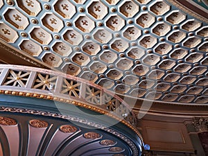 Interior architecture at the Romanian Athenaeum