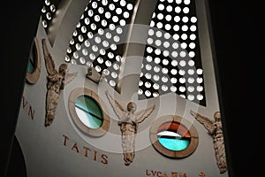 Interior architecture of Shepherds Field Church, chapel, in Bethlehem, Palestine, Israel