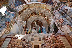 The interior of the Atotonilco chapel