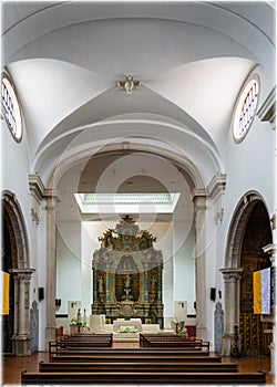 Interior of Aveiro Cathedral, Portugal