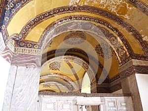 Interior of the Aya Sofya (Hagia Sofia)