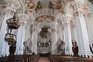 Interior baroque church