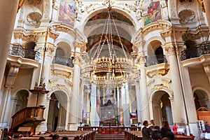 Interior Of Baroque Church Of St. Nicholas - Old Town Square in