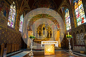 Interior of the Basilica of the Holy Blood - Basiliek van het Heilig Bloed