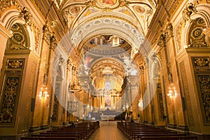 Interior of the Basilica Nuestra Senora de Merced in Cordoba Capital, Argentina