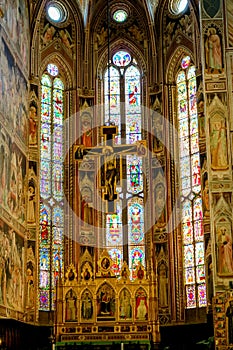 Interior of the Basilica of Santa Croce