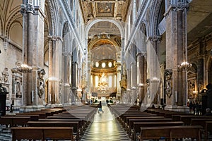interior of the Basilica of Santa Maria del Principio in Naples, Italy. photo