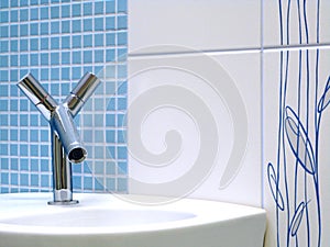 Interior of bathroom - basin and faucet