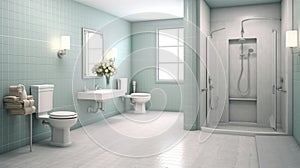 Interior of a bathroom for handicapped people 1695522482724 2