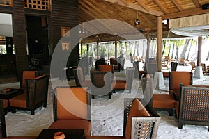 Interior Of A Beach Bar