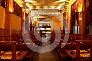 Interior of beer pub