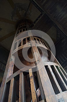 Interior of the bell tower of the Metropolitan Cathedral of Mexico