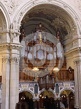 Berlin, Germany- march 24, 2019: interior view of the church in Berliner Dom