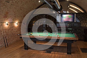 Interior with billard