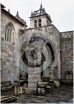 Interior of Braga Cathedral. Portugal.