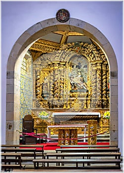Interior of Braga Cathedral. Portugal.
