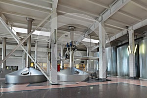 Interior of the brewery