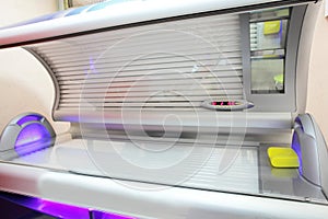 Interior of bright european solarium