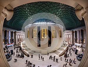 Interior of British Museum in London