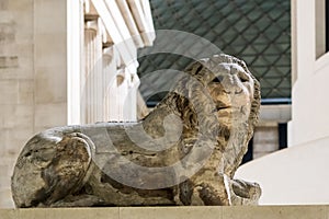 Interior of British museum in London