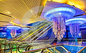 Interior of BurJuman metro station in Dubai