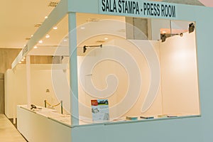 Interior of a business center and reception, press room