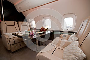 Interior of Business Jet