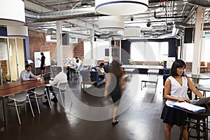 Interior Of Busy Design Office With Staff