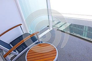 The interior of cabin at cruise ship