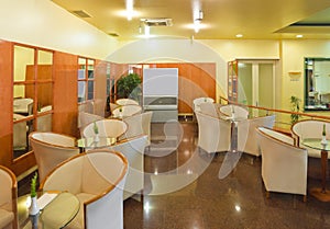 Interior of a cafe bar photo