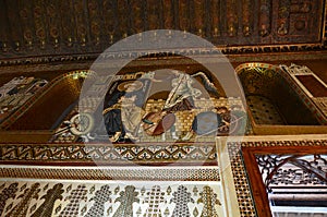 Interior of the Capella Palatina in Palazzo dei Normanni Norman Palace - Palermo - Sicily - Italy